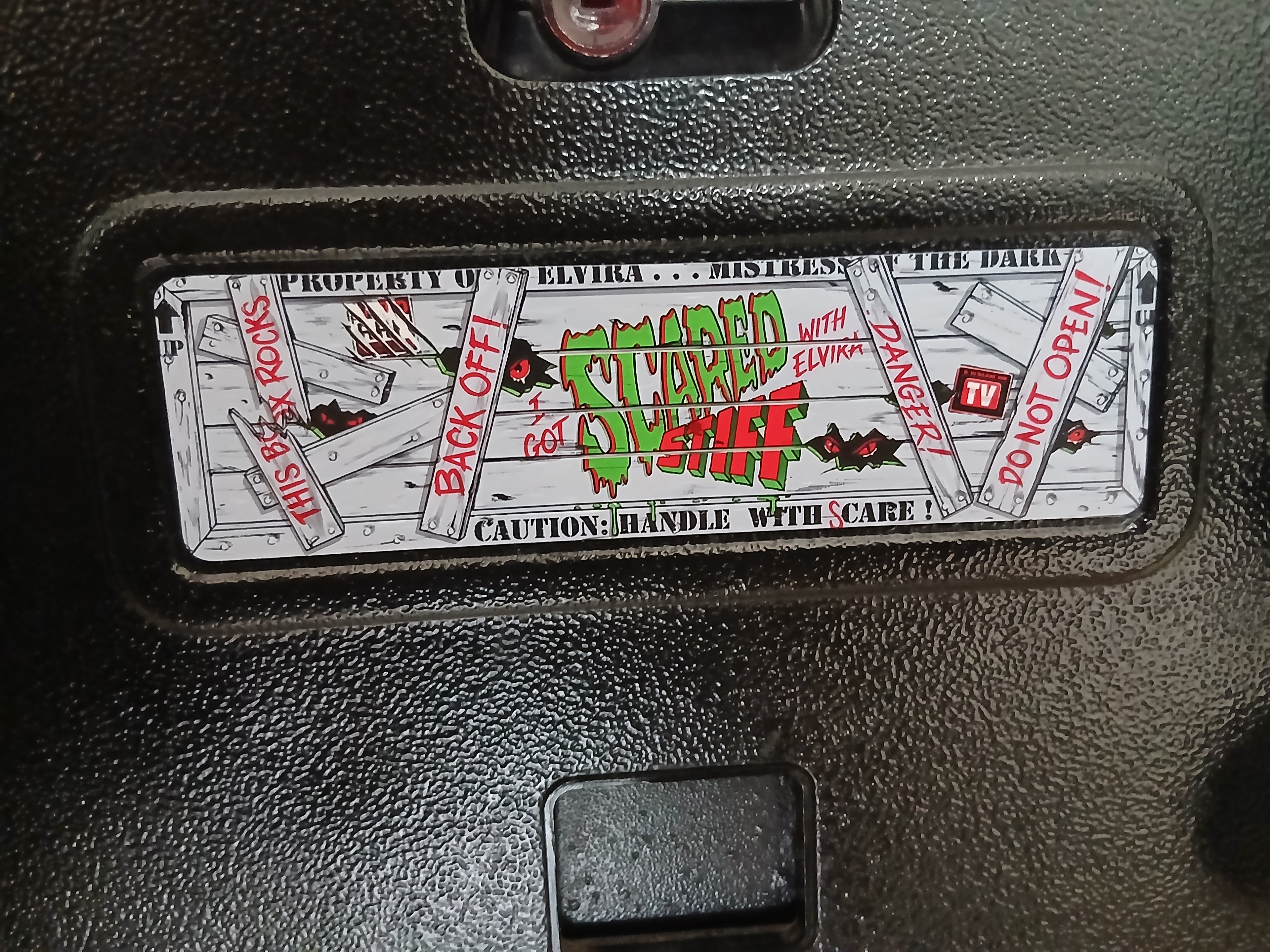 Plaque de porte flipper Scared Stiff V2