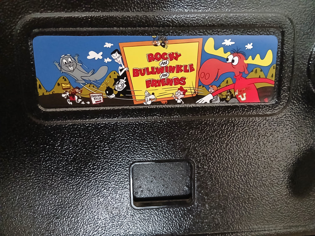 Rocky And Bullwinkle And Friends pinball door plate