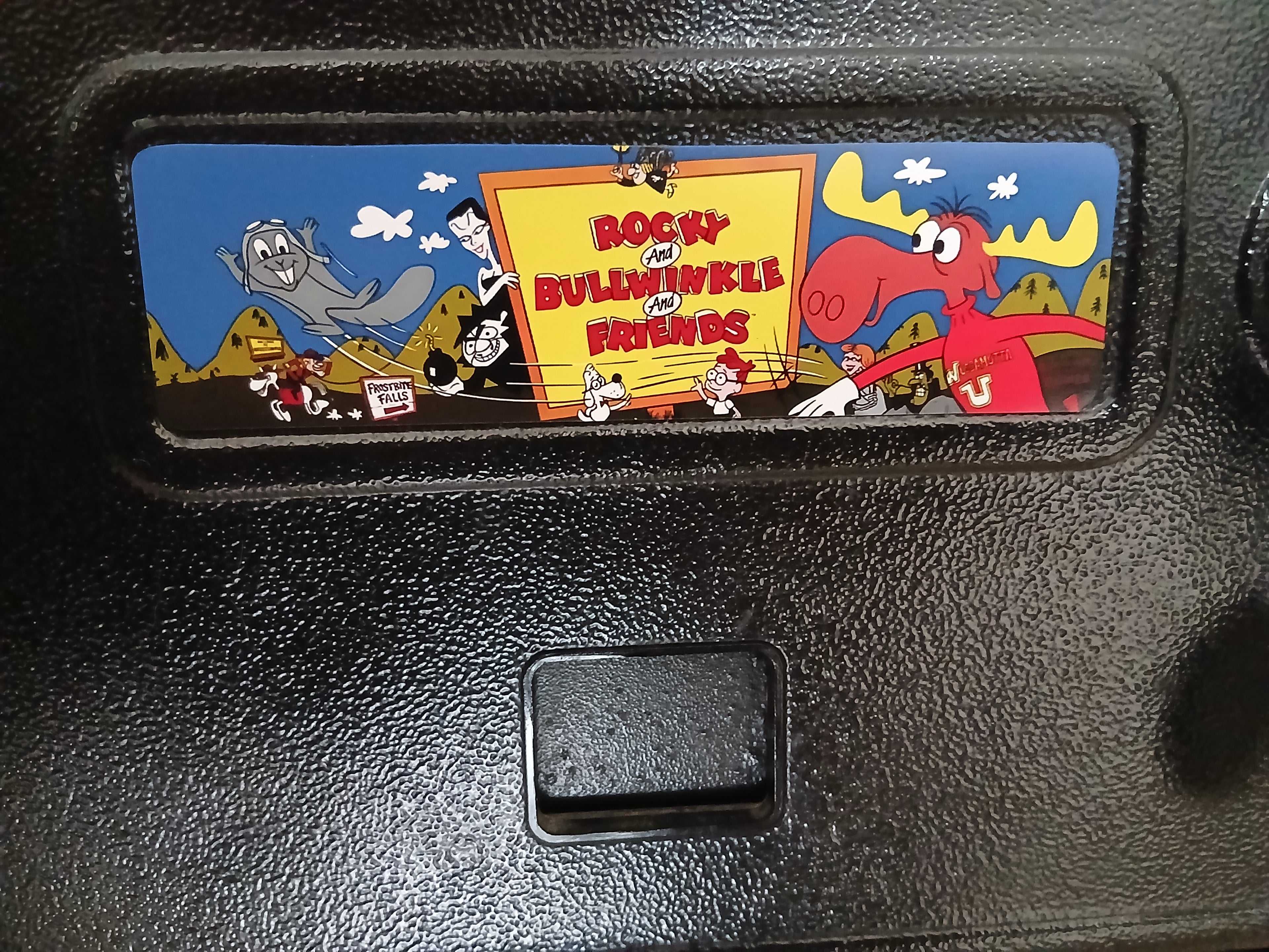 Rocky And Bullwinkle And Friends pinball door plate
