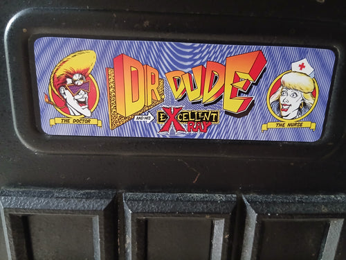 Plaque de porte flipper Dr Dude