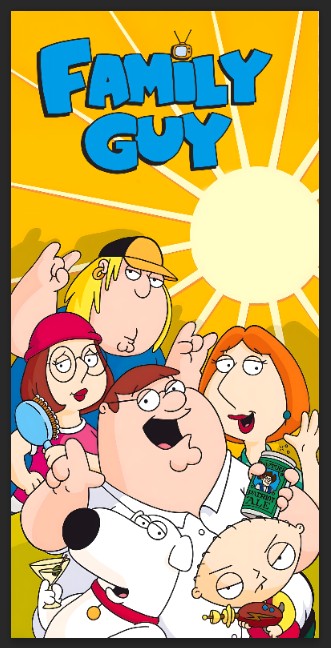 Tapis de protection flipper Family Guy