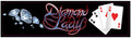 Plaque de porte flipper Diamond Lady
