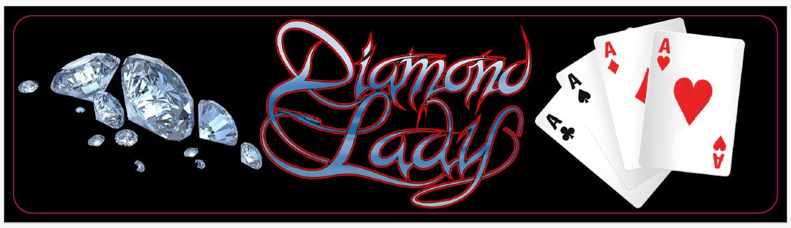Plaque de porte flipper Diamond Lady