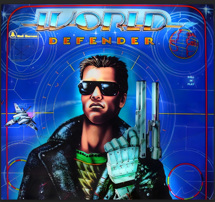 Translite Flipper World Defender