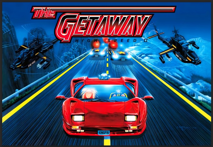 Translite Flipper The Getaway