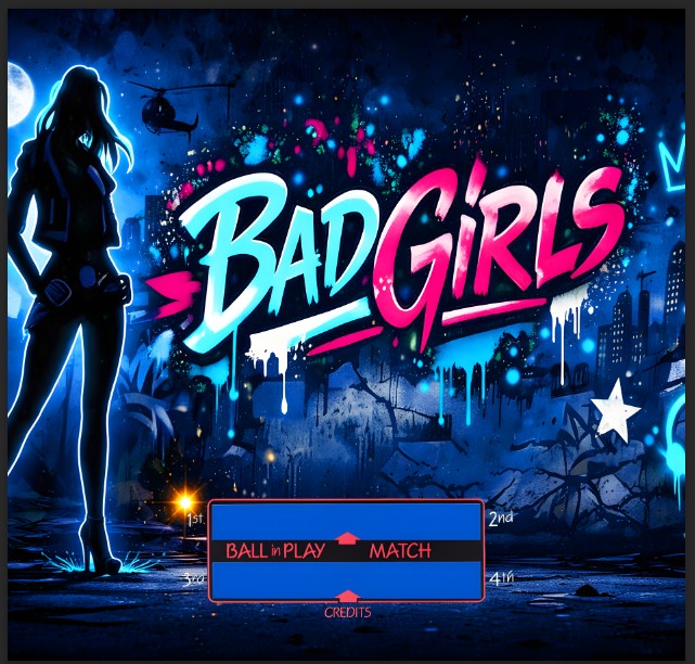 Translite Flipper Bad Girls Alter