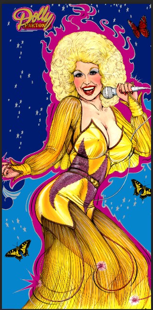 Tapis de protection flipper Dolly Parton