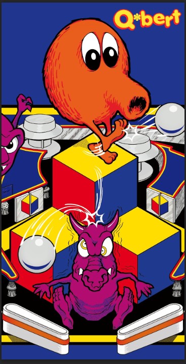 Tapis de protection flipper Q Bert