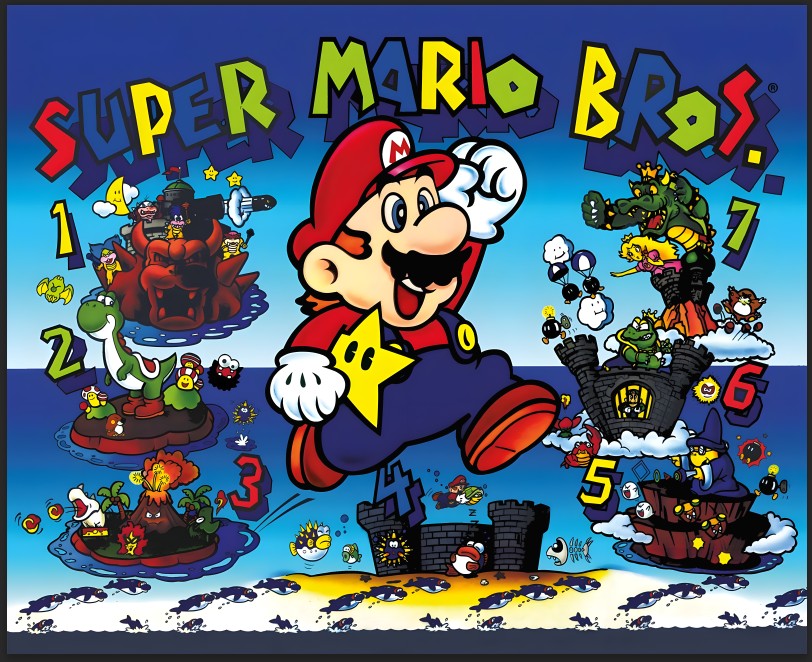 Translite Flipper Super Mario Bros