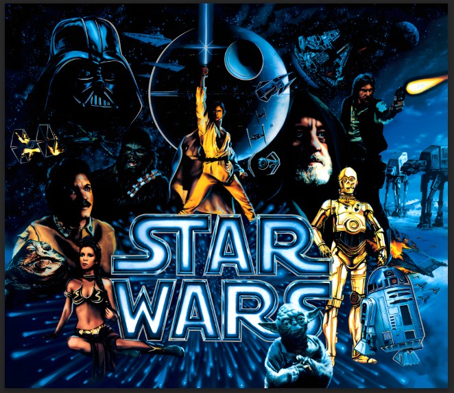 Translite Flipper Star Wars DE