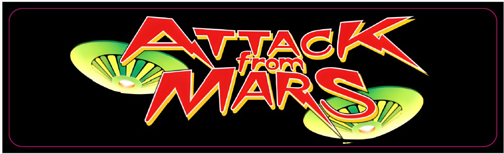 Plaque de porte flipper Attack From Mars