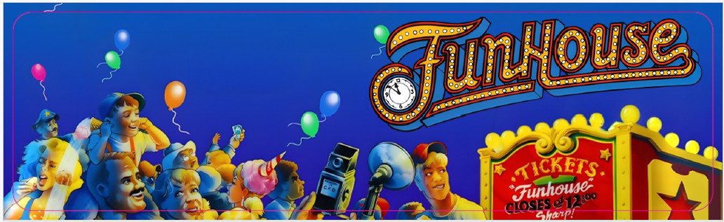 Plaque de porte flipper Funhouse V2