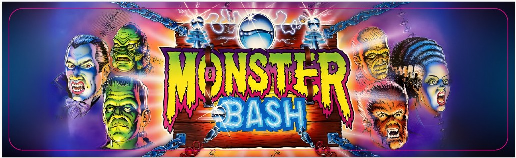 Plaque de porte flipper Monster Bash