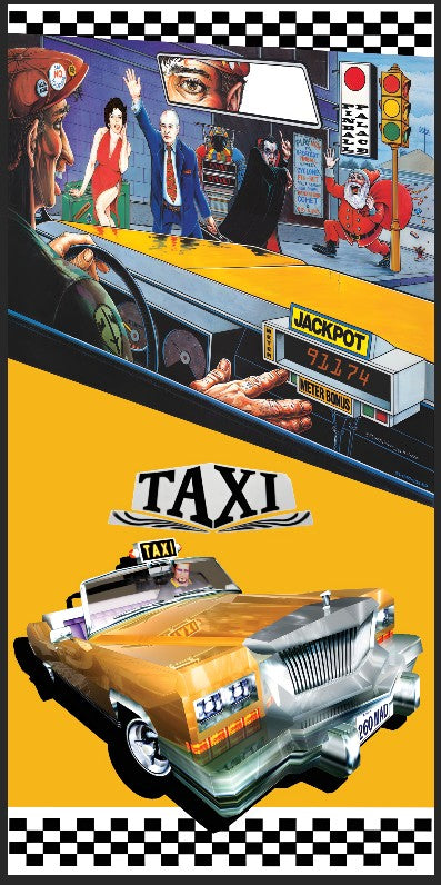 Tapis de protection flipper Taxi Marilyn Brune V2
