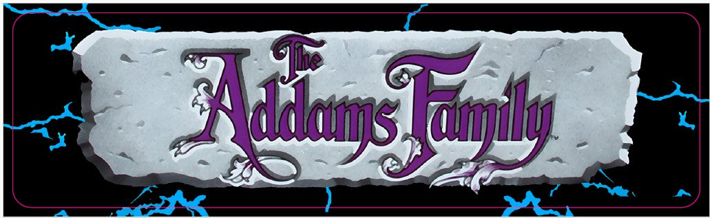 Plaque de porte flipper The Addams Family V2