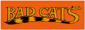 Plaque de porte flipper Bad Cats