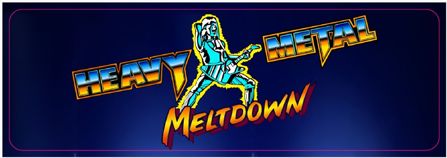 Plaque de porte flipper Heavy Metal Meltdown