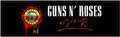 Plaque de porte flipper Guns N Roses V2