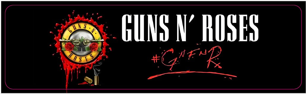 Plaque de porte flipper Guns N Roses V2