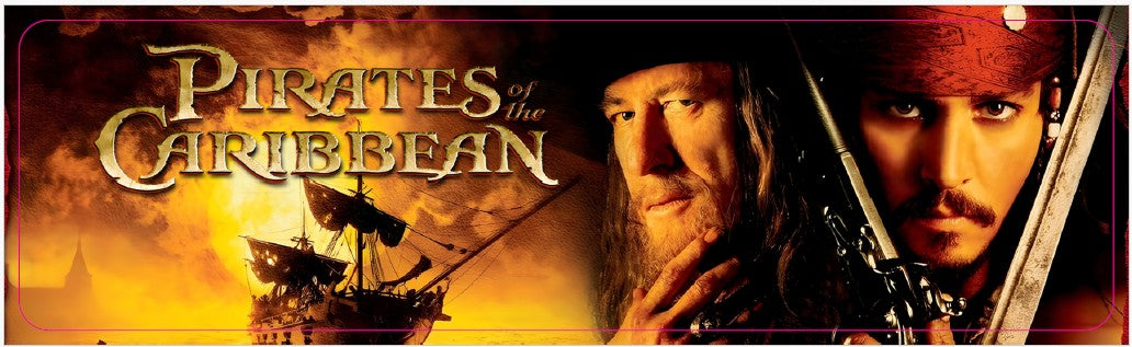 Plaque de porte flipper Pirates Of The Caribbean V6