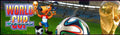 Plaque de porte flipper World Cup Soccer