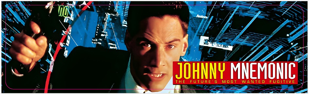 Plaque de porte flipper Johnny Mnemonic