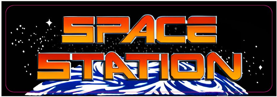 Plaque de porte flipper Space Station
