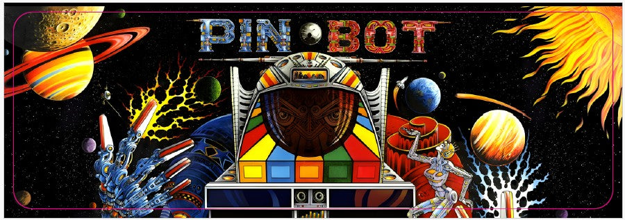 Plaque de porte flipper Pin Bot