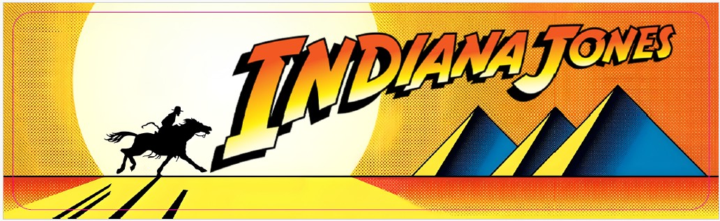 Plaque de porte flipper Indiana Jones V4