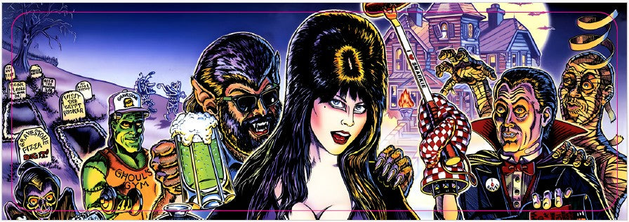 Plaque de porte flipper Elvira And The Party Monsters