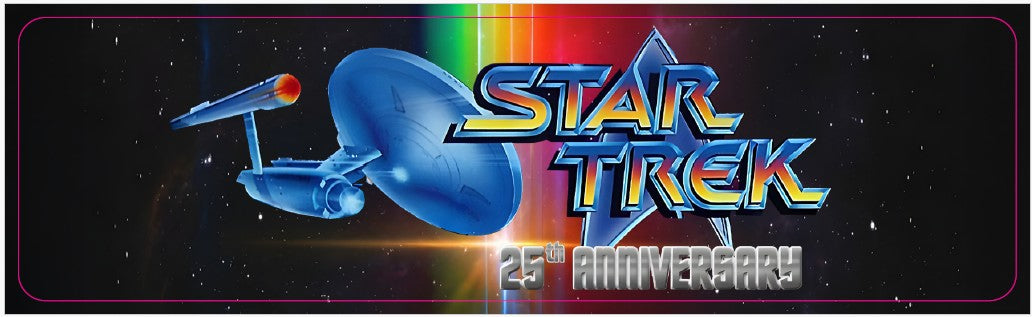 Plaque de porte flipper Star Trek 25th