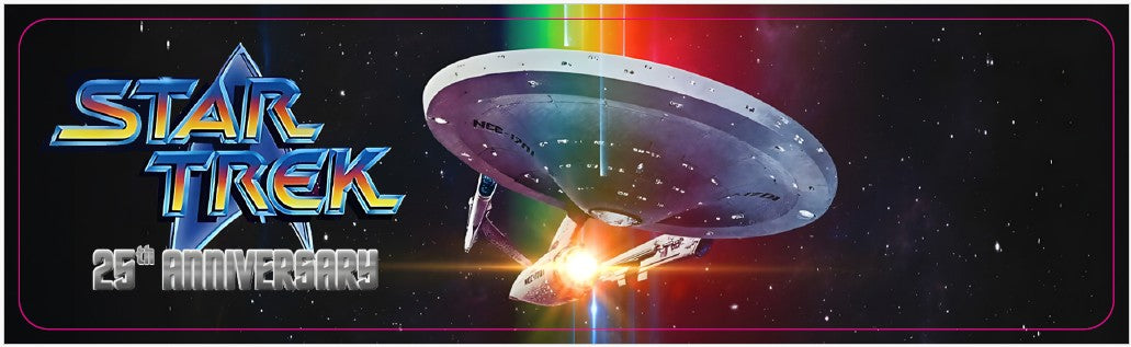 Plaque de porte flipper Star Trek 25th V2