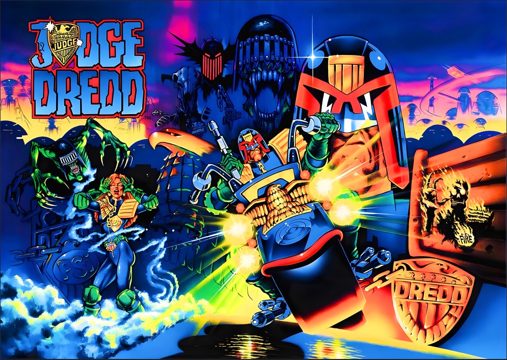 Translite Flipper Judge Dredd