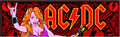 Plaque de porte flipper AC/DC Luci