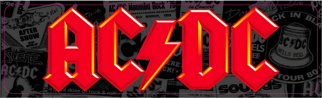 Plaque de porte flipper AC/DC