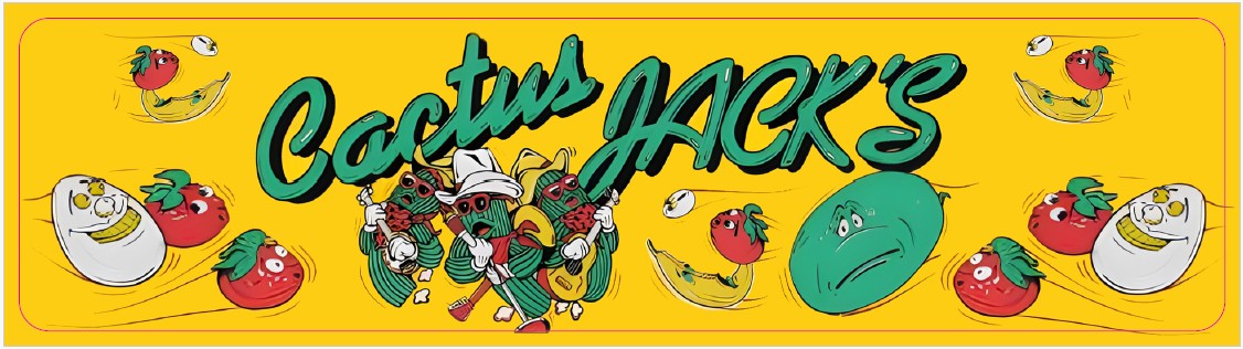 Plaque de porte flipper Cactus Jack's