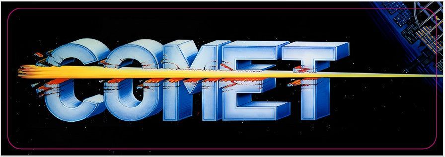 Plaque de porte flipper Comet