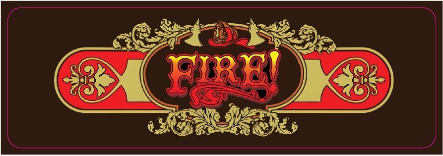 Plaque de porte flipper Fire