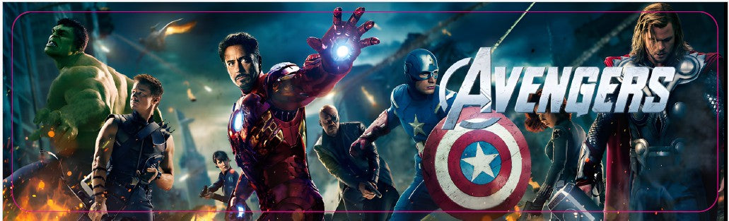 Plaque de porte flipper Avengers