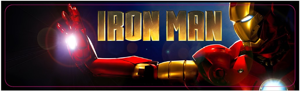Plaque de porte flipper Iron Man