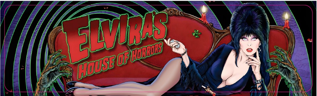 Plaque de porte flipper Elvira's House Of Horrors