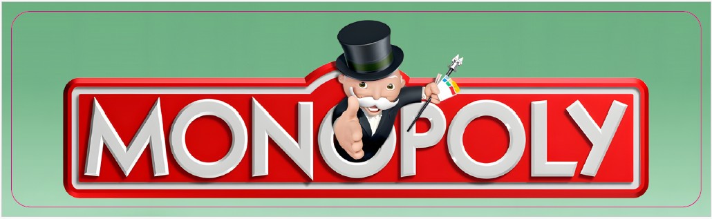 Plaque de porte flipper Monopoly