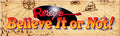 Plaque de porte flipper Ripley's Believe It Or Not