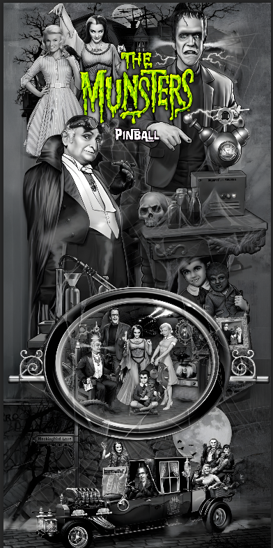 Tapis de protection flipper The Munsters V3