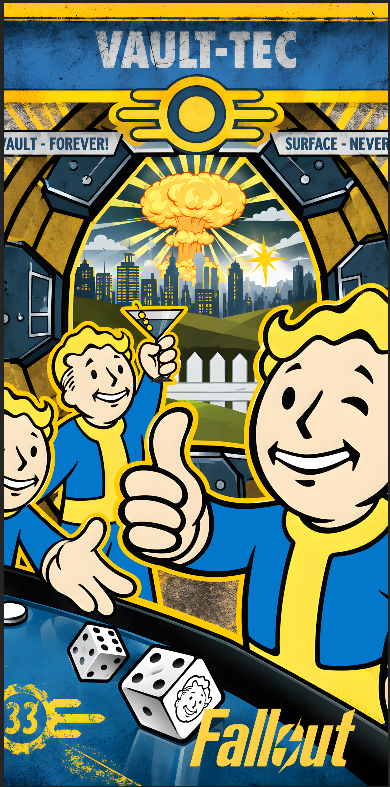Tapis de protection flipper Fallout LE