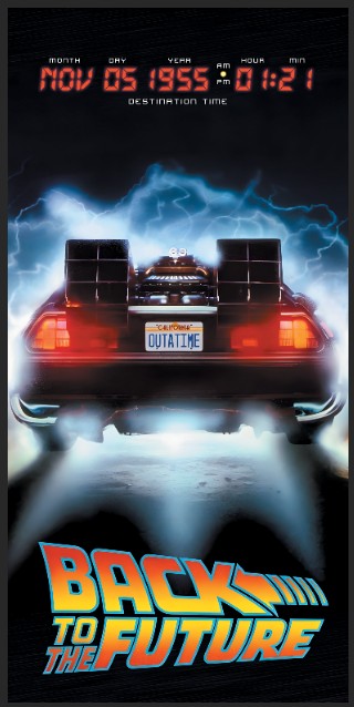 Tapis de protection flipper Back To The Future