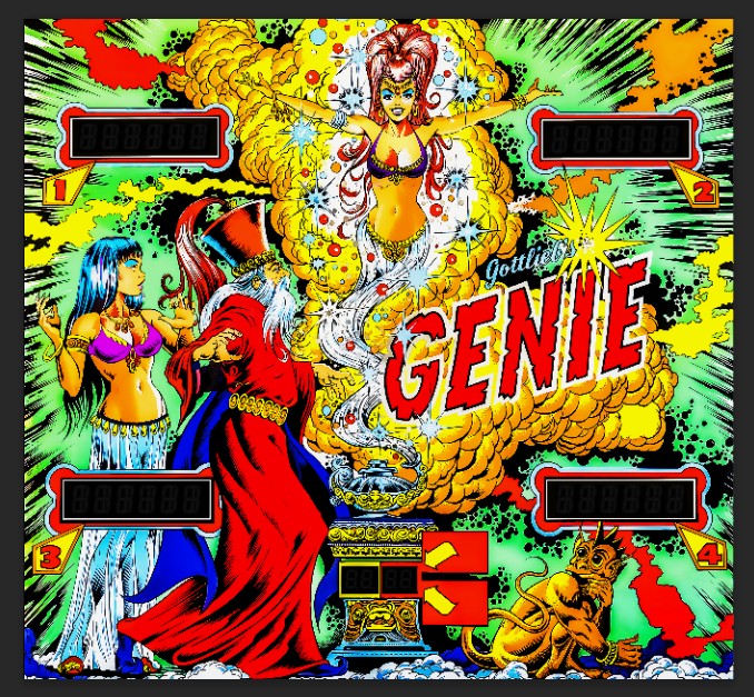 Translite Flipper Genie