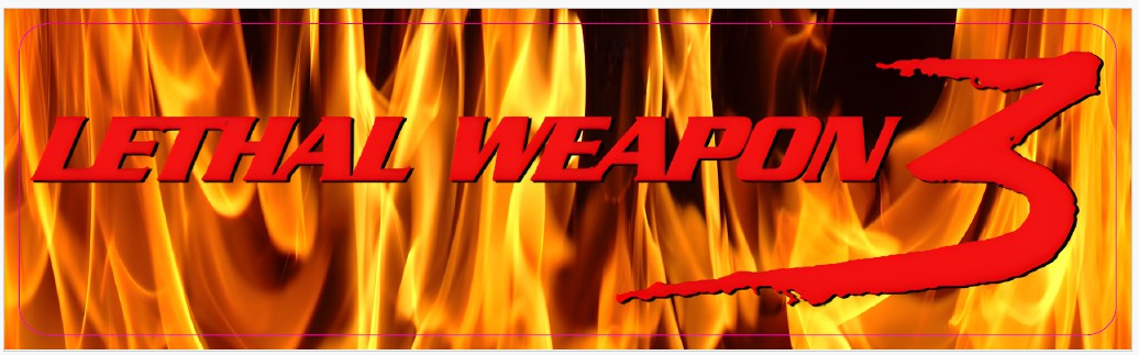 Plaque de porte flipper Lethal Weapon 3